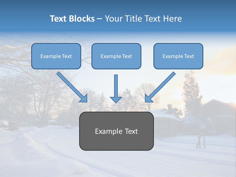 Weather Blizzard Sunrise PowerPoint Template