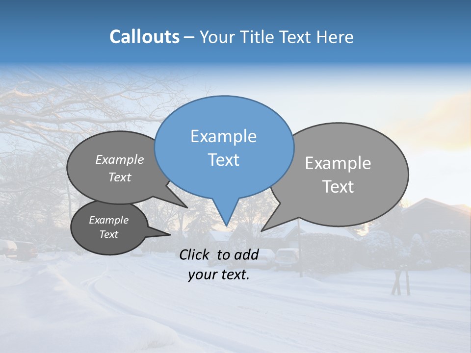 Weather Blizzard Sunrise PowerPoint Template