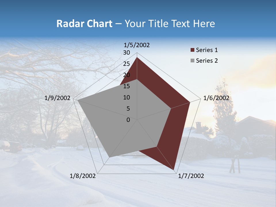 Weather Blizzard Sunrise PowerPoint Template