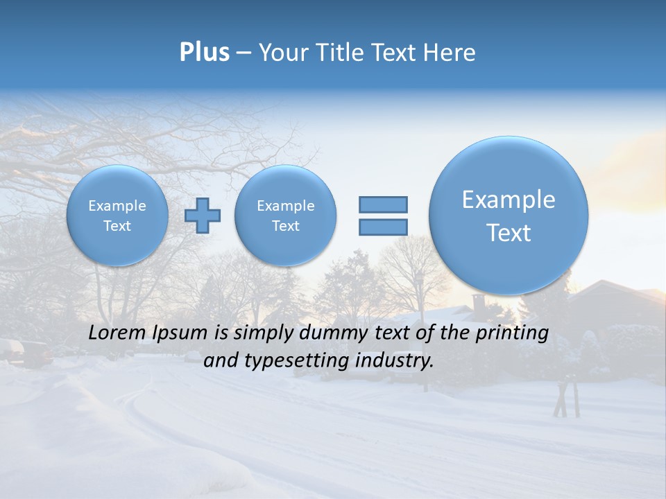 Weather Blizzard Sunrise PowerPoint Template