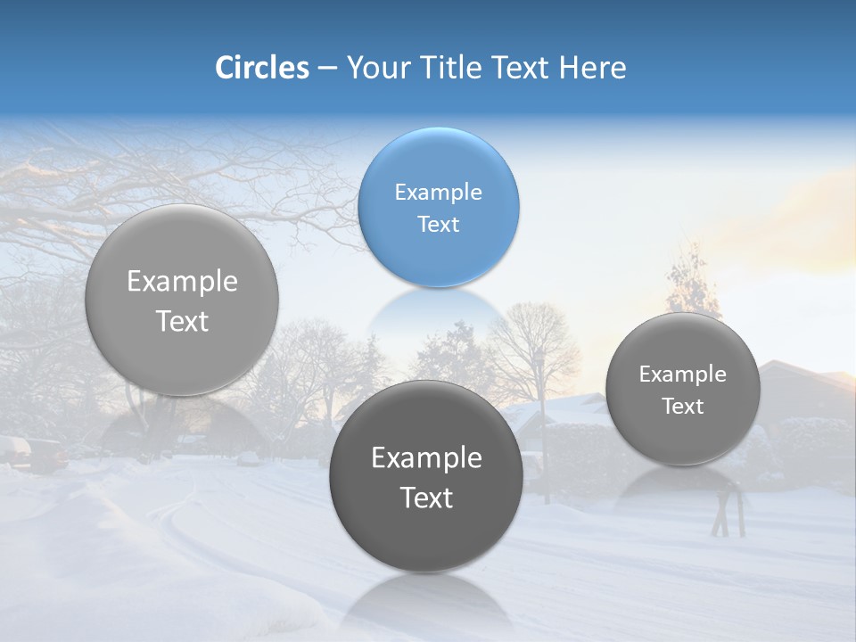 Weather Blizzard Sunrise PowerPoint Template