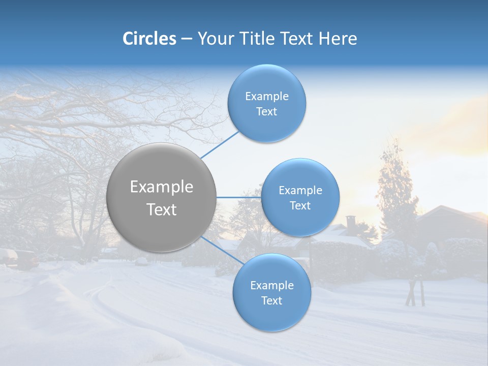 Weather Blizzard Sunrise PowerPoint Template