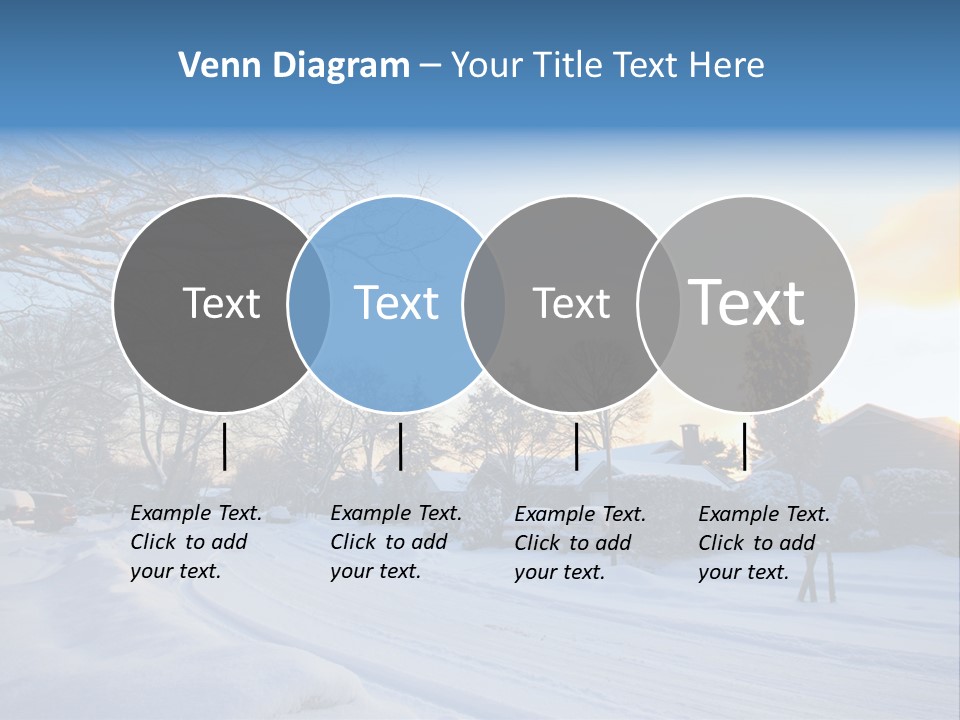 Weather Blizzard Sunrise PowerPoint Template