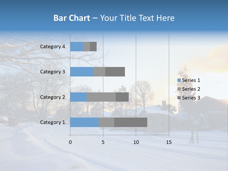 Weather Blizzard Sunrise PowerPoint Template
