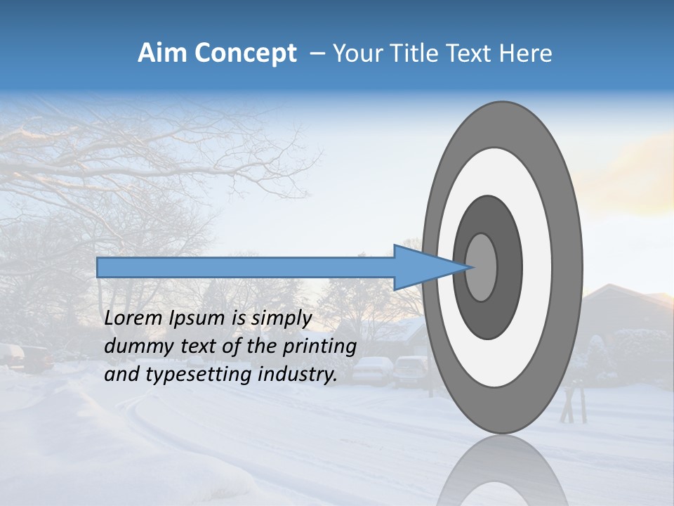 Weather Blizzard Sunrise PowerPoint Template