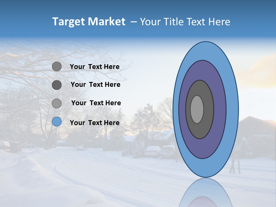 Weather Blizzard Sunrise PowerPoint Template