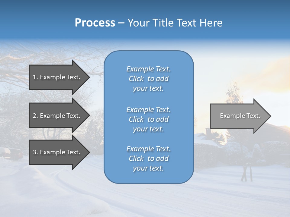 Weather Blizzard Sunrise PowerPoint Template