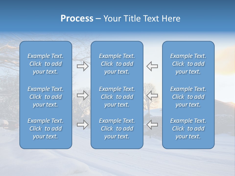 Weather Blizzard Sunrise PowerPoint Template