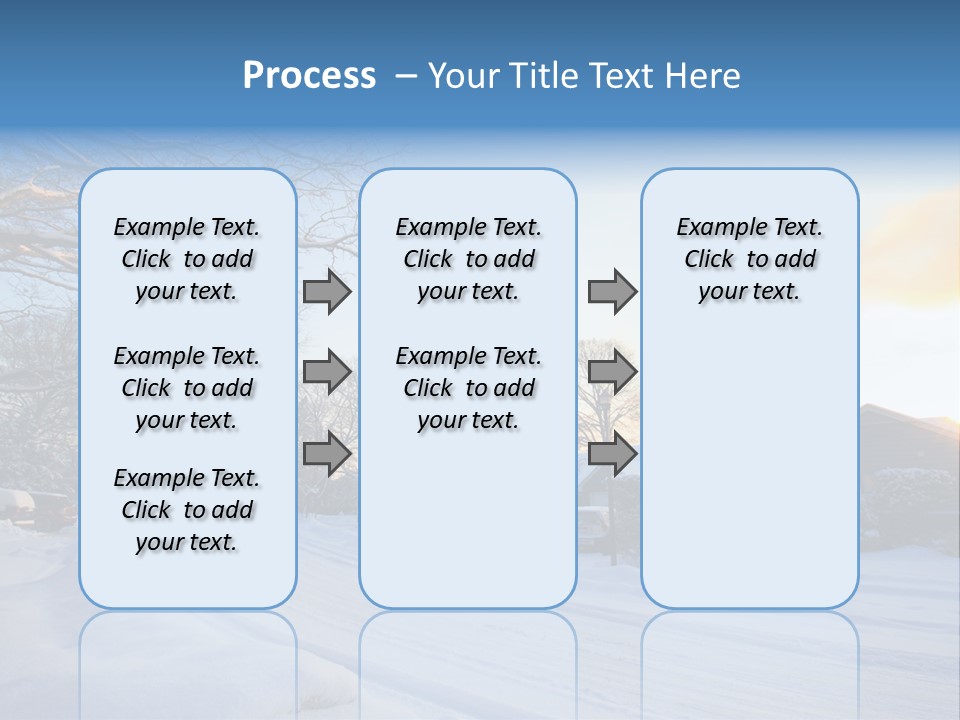 Weather Blizzard Sunrise PowerPoint Template