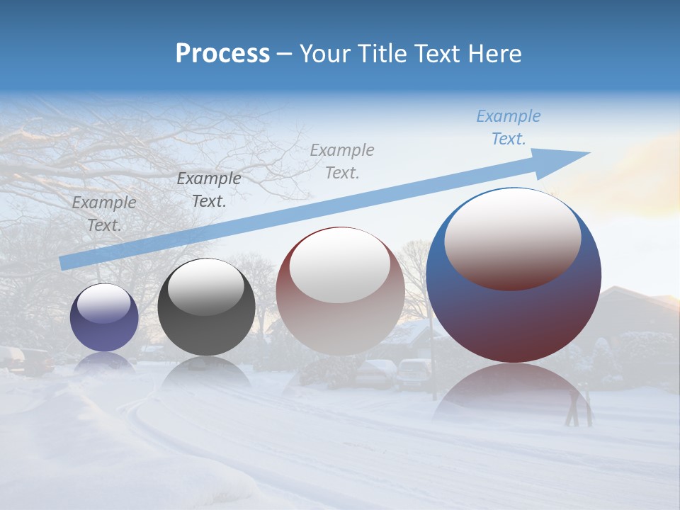 Weather Blizzard Sunrise PowerPoint Template