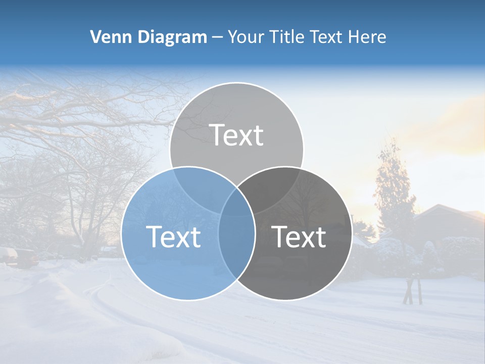 Weather Blizzard Sunrise PowerPoint Template
