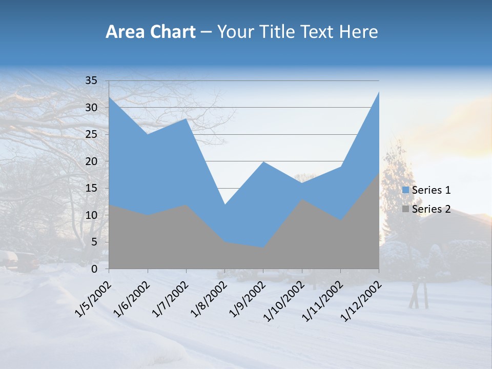Weather Blizzard Sunrise PowerPoint Template