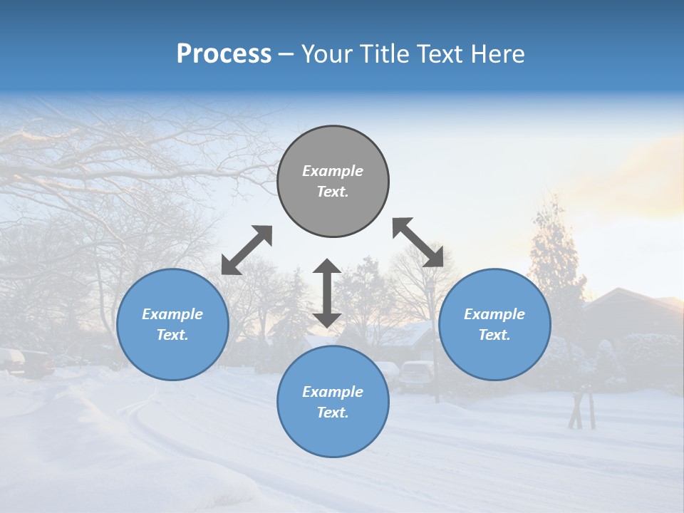 Weather Blizzard Sunrise PowerPoint Template