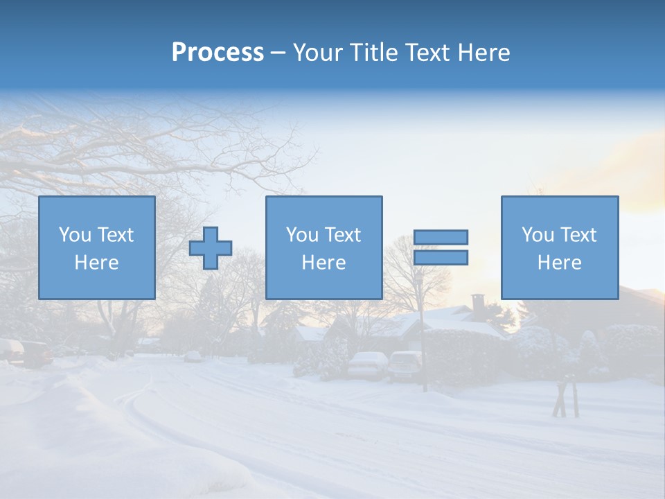 Weather Blizzard Sunrise PowerPoint Template