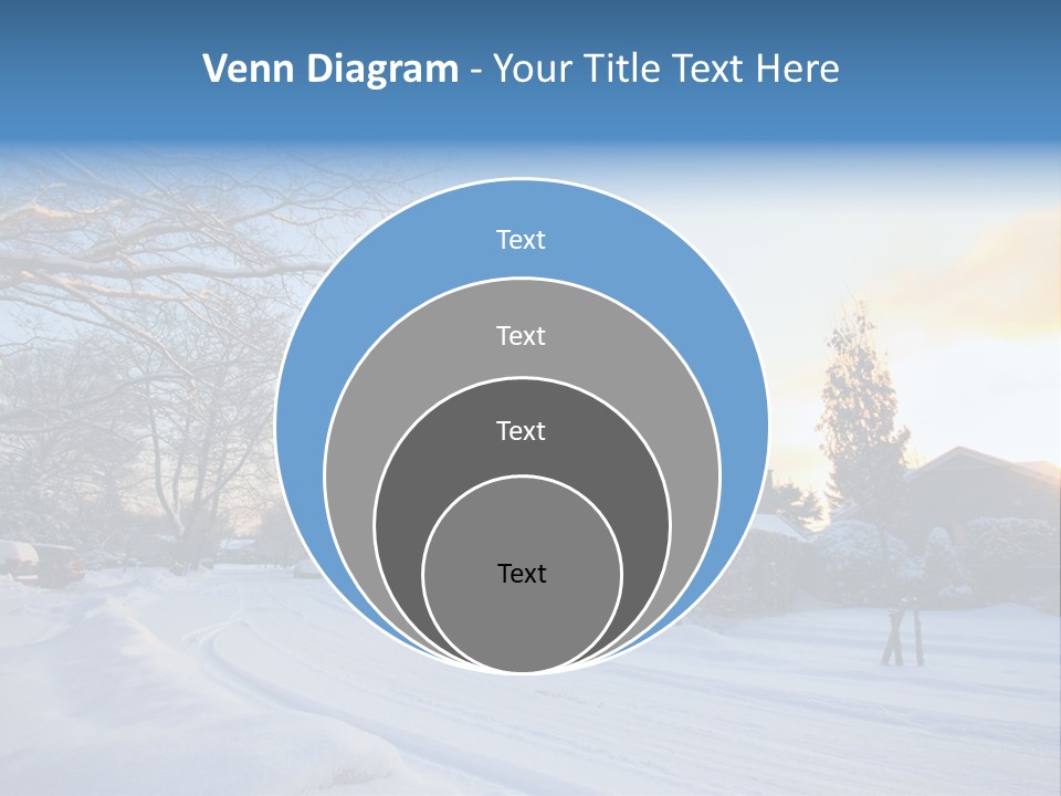 Weather Blizzard Sunrise PowerPoint Template