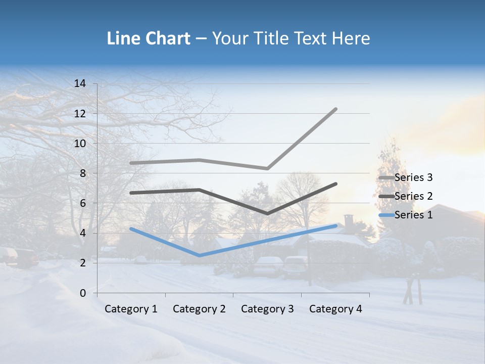 Weather Blizzard Sunrise PowerPoint Template