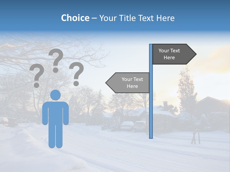 Weather Blizzard Sunrise PowerPoint Template