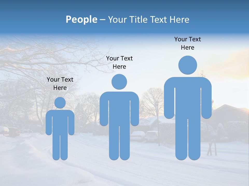 Weather Blizzard Sunrise PowerPoint Template