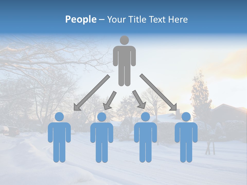 Weather Blizzard Sunrise PowerPoint Template