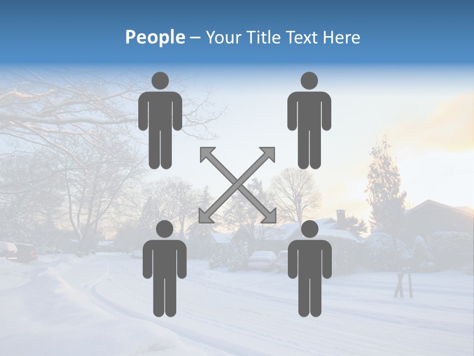 Weather Blizzard Sunrise PowerPoint Template