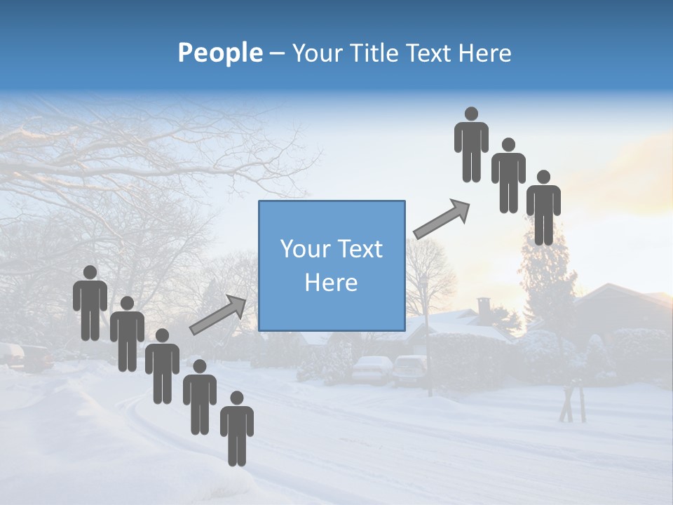 Weather Blizzard Sunrise PowerPoint Template