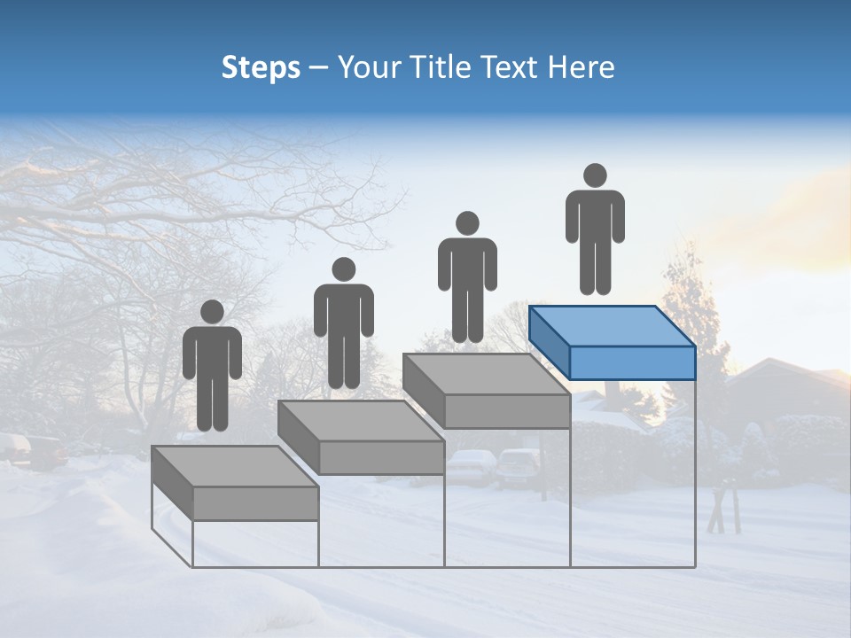 Weather Blizzard Sunrise PowerPoint Template