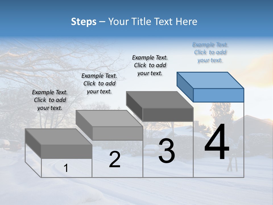 Weather Blizzard Sunrise PowerPoint Template