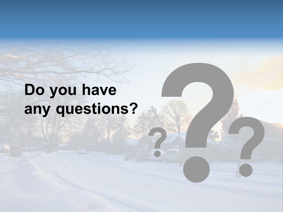 Weather Blizzard Sunrise PowerPoint Template