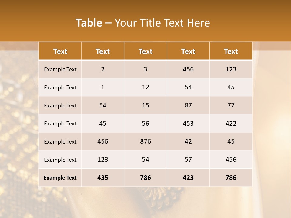 A Golden Hand With A Flower On It PowerPoint Template