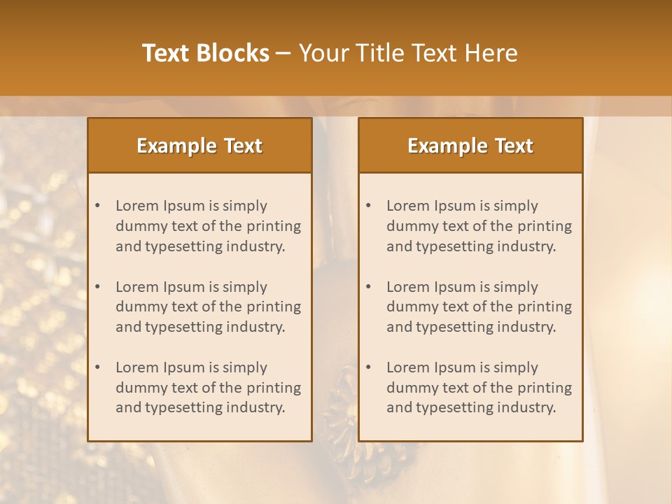 A Golden Hand With A Flower On It PowerPoint Template