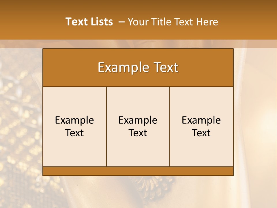 A Golden Hand With A Flower On It PowerPoint Template