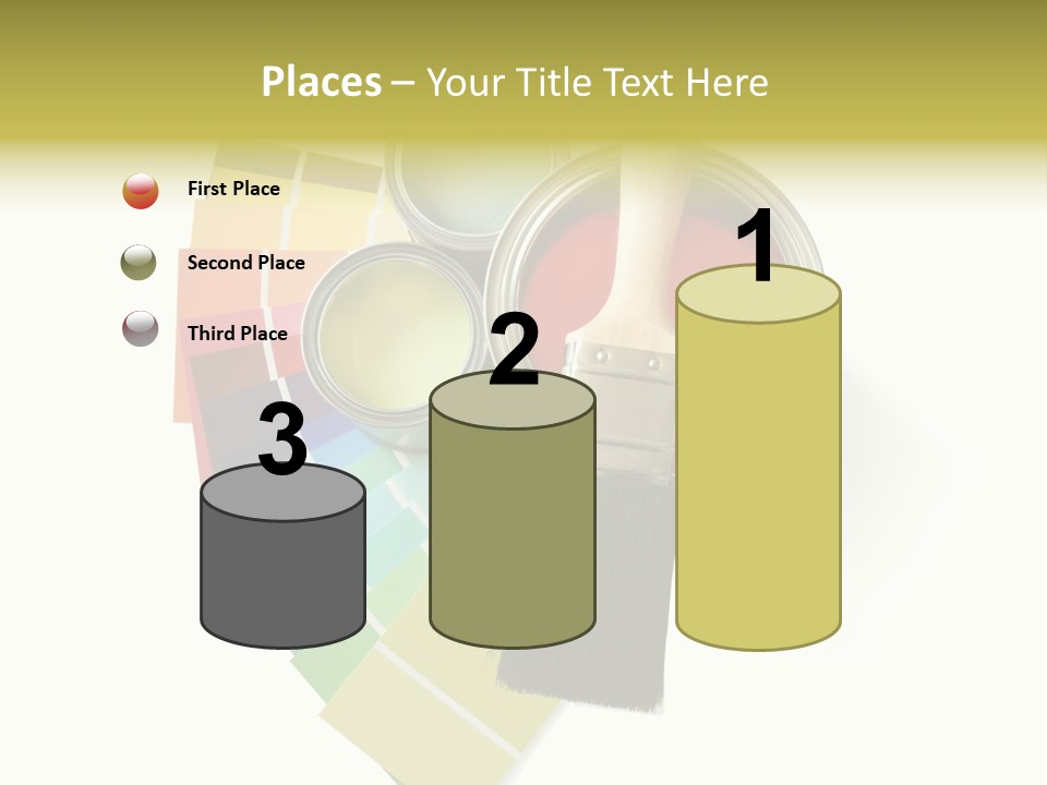 Pantone Plastic Decoration PowerPoint Template