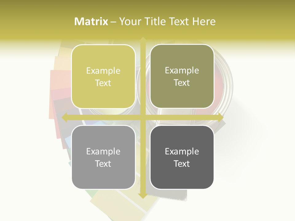 Pantone Plastic Decoration PowerPoint Template