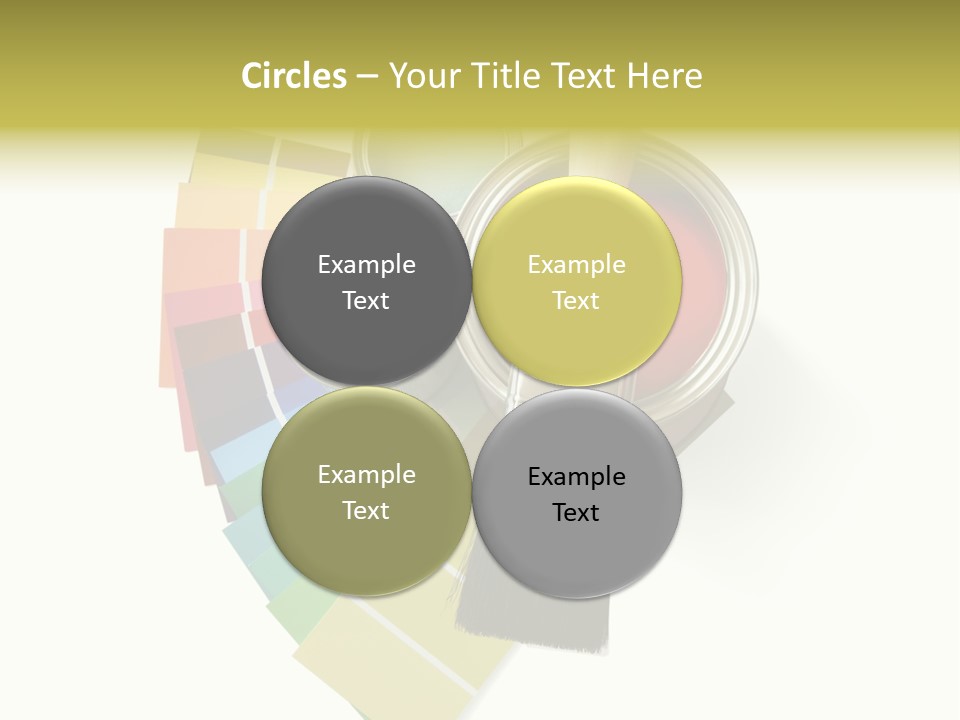 Pantone Plastic Decoration PowerPoint Template