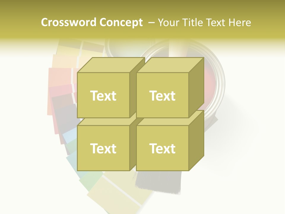 Pantone Plastic Decoration PowerPoint Template
