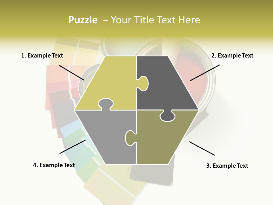Pantone Plastic Decoration PowerPoint Template