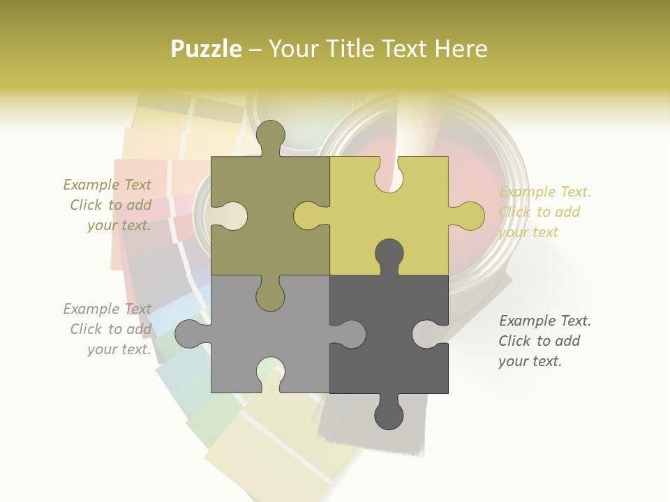 Pantone Plastic Decoration PowerPoint Template