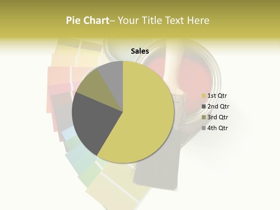Pantone Plastic Decoration PowerPoint Template
