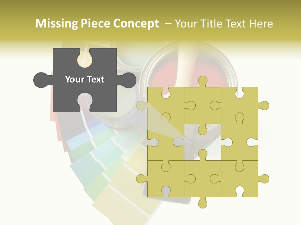 Pantone Plastic Decoration PowerPoint Template