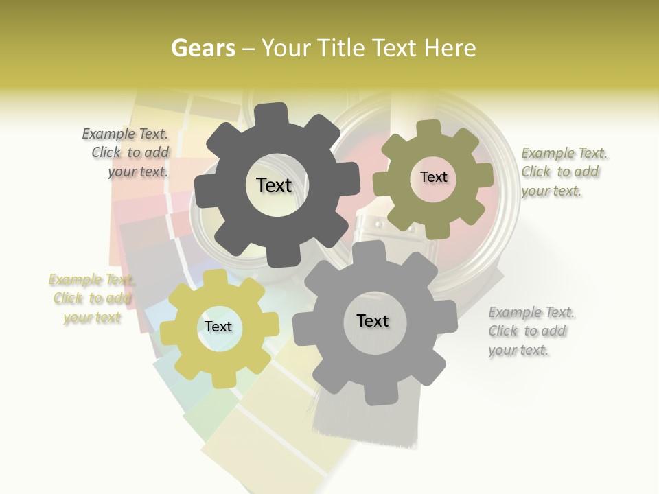 Pantone Plastic Decoration PowerPoint Template