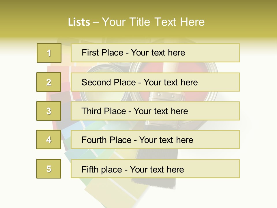 Pantone Plastic Decoration PowerPoint Template
