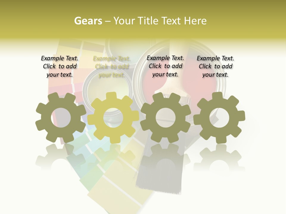 Pantone Plastic Decoration PowerPoint Template