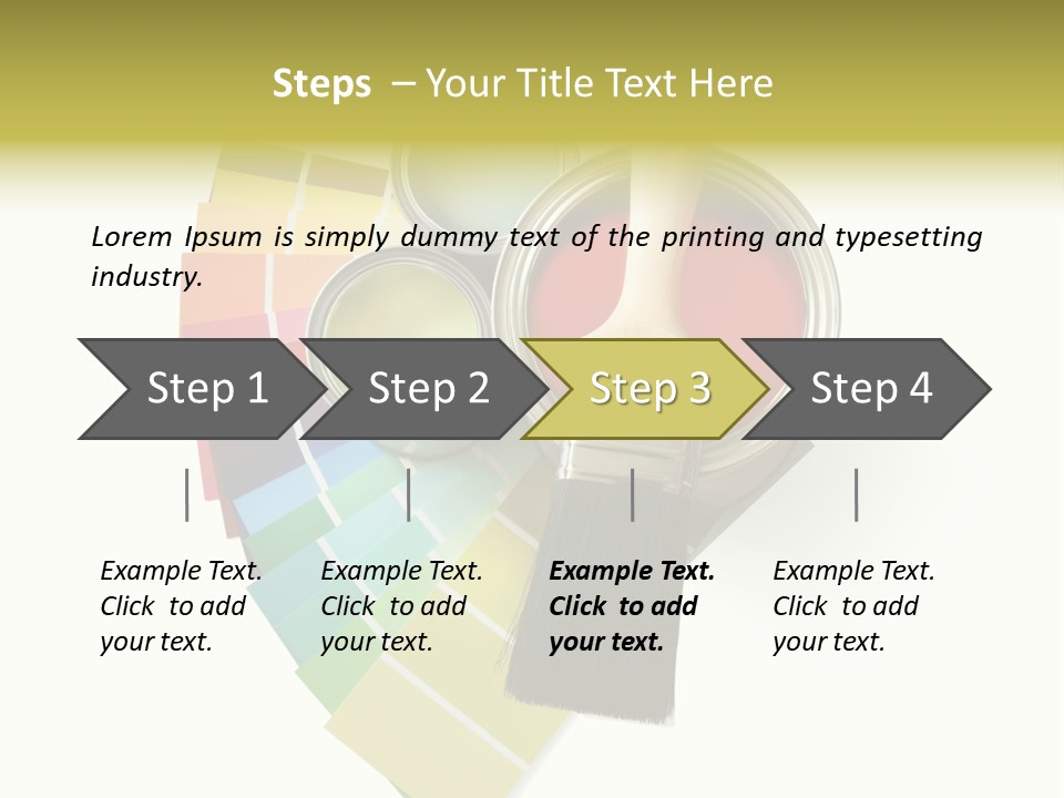 Pantone Plastic Decoration PowerPoint Template
