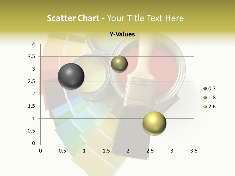 Pantone Plastic Decoration PowerPoint Template