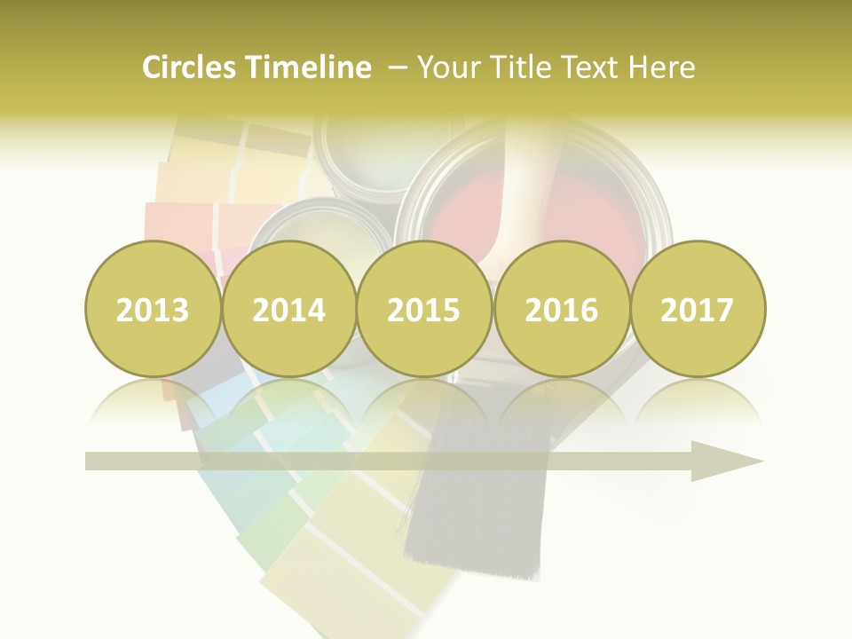 Pantone Plastic Decoration PowerPoint Template