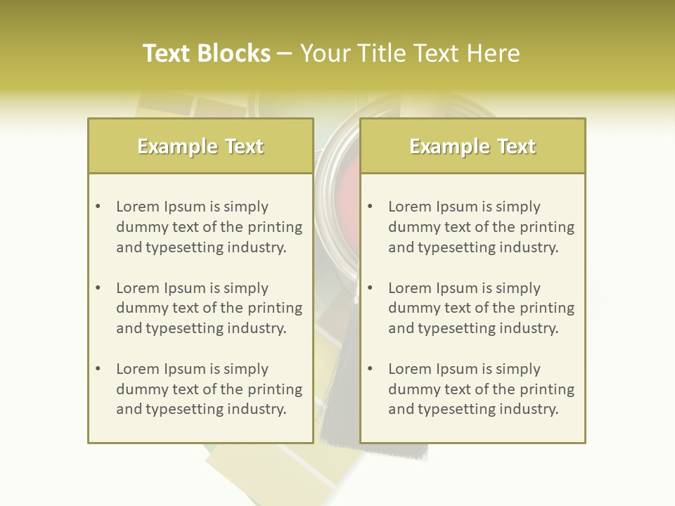 Pantone Plastic Decoration PowerPoint Template