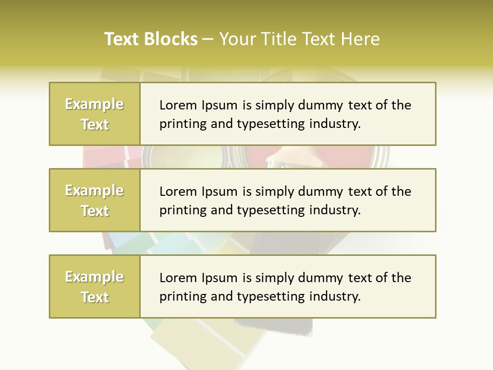 Pantone Plastic Decoration PowerPoint Template