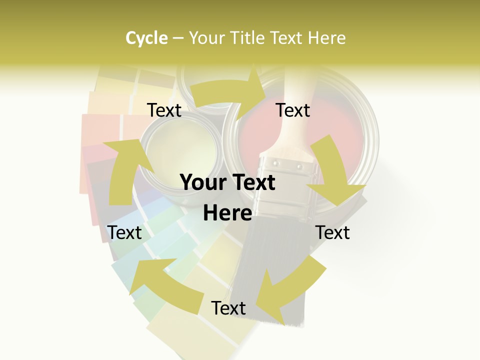 Pantone Plastic Decoration PowerPoint Template