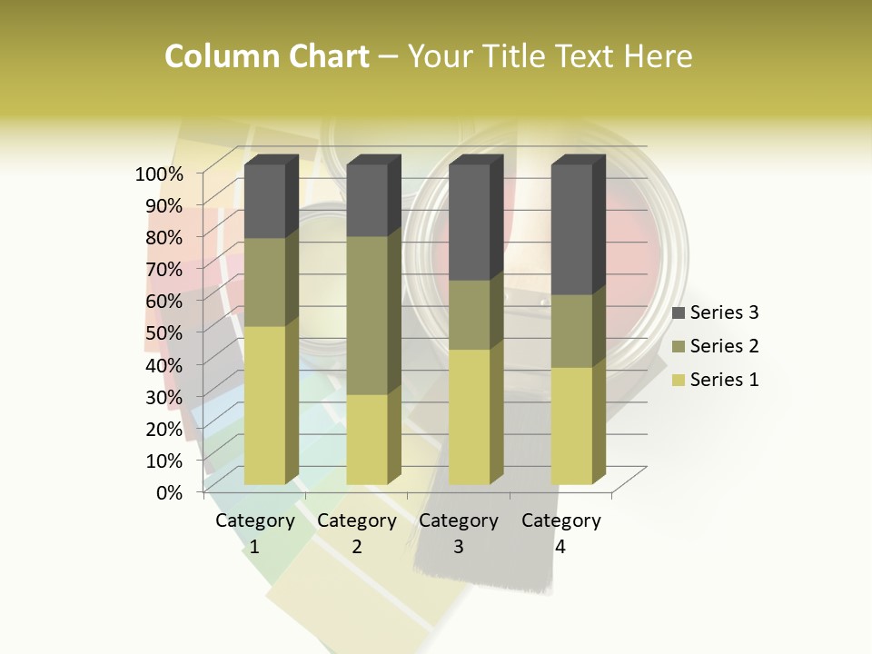 Pantone Plastic Decoration PowerPoint Template