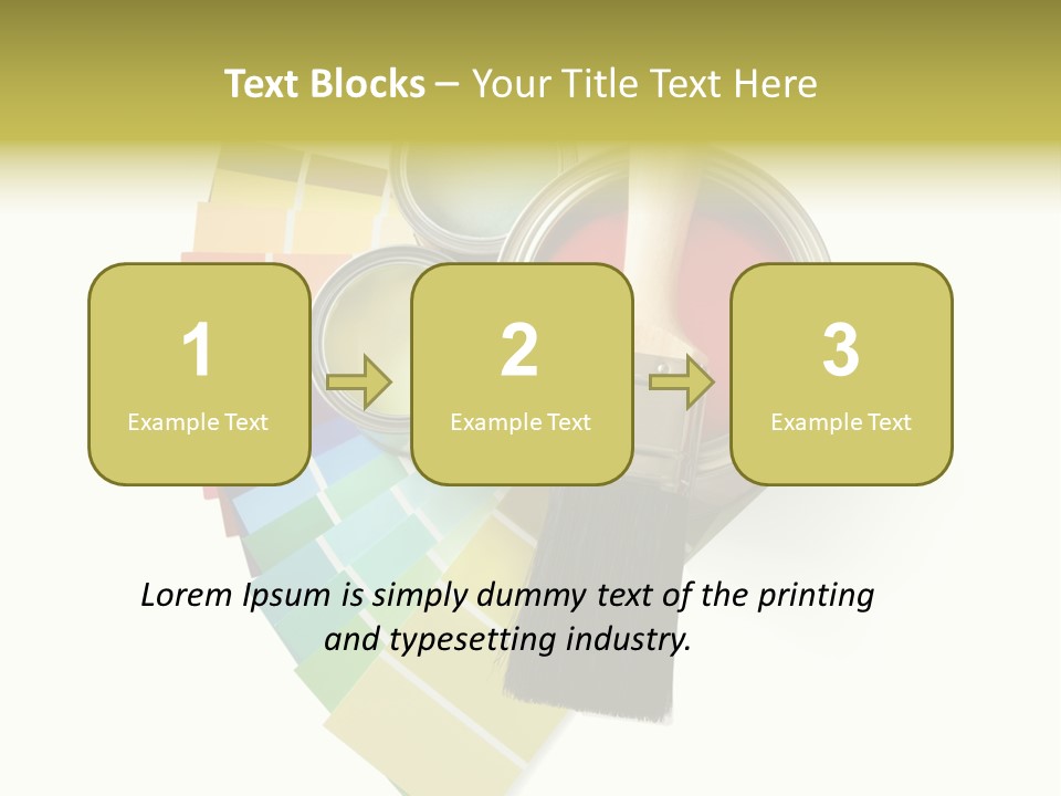Pantone Plastic Decoration PowerPoint Template